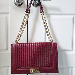 Nine West Quilted Red Shoulder Bag